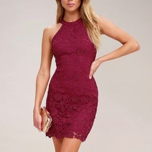 Lulus Love Poem Magenta Dress Size Small